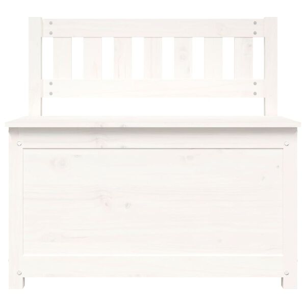 vidaXL Bench White 80x41x77 cm Solid Wood Pine