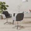 vidaXL Swivel Dining Chairs 2 pcs Light Grey Fabric
