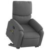 vidaXL Stand up Massage Recliner Chair Dark Grey Fabric
