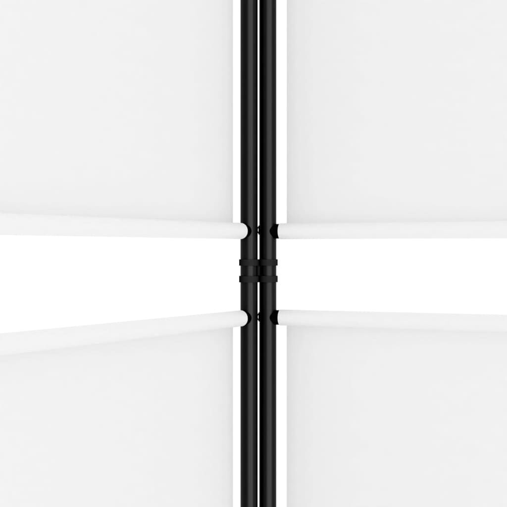 vidaXL 3-Panel Room Divider White 150x180 cm Fabric