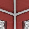vidaXL Party Tent with 4 Mesh Sidewalls Red 3x4 m HDPE