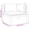 vidaXL 5 Piece Garden Lounge Set with Cushion Solid Acacia Wood
