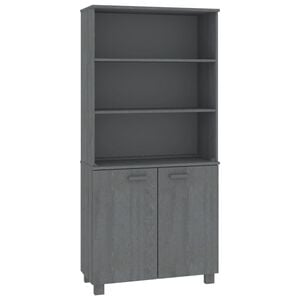 vidaXL Highboard HAMAR Solid Wood Pine Dark Grey