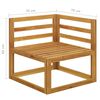 vidaXL 2-seater Garden Bench with Dark Grey Cushions