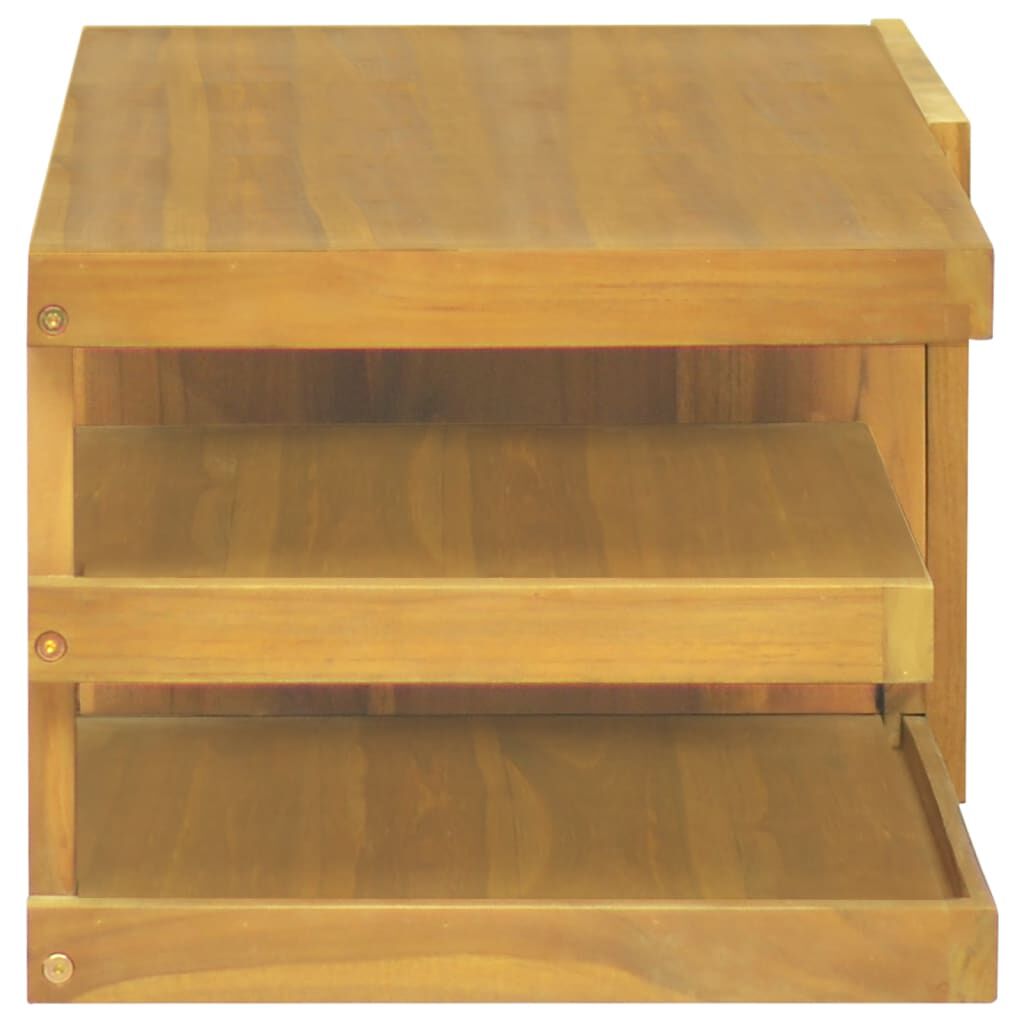 vidaXL Wall-mounted Bathroom Cabinet 90x40x30 cm Solid Wood Teak
