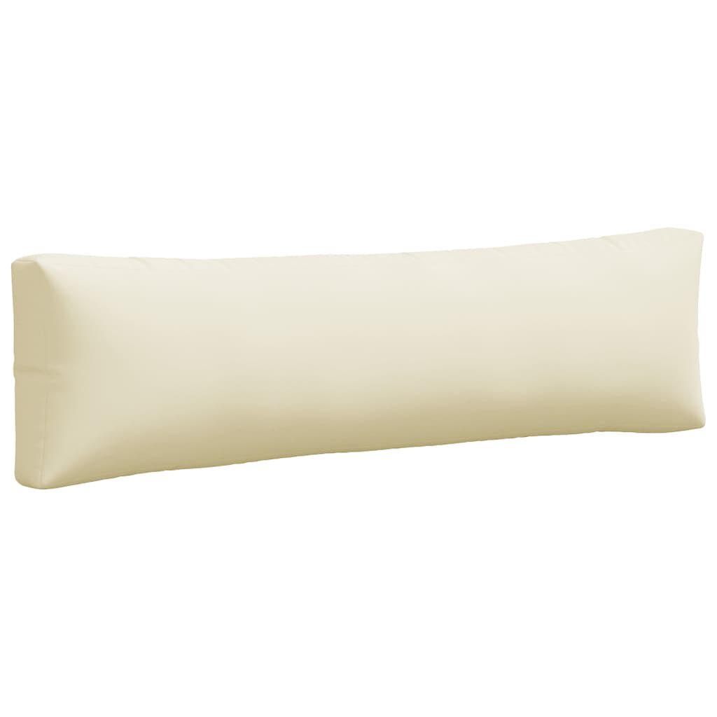 vidaXL Pallet Cushions 2 pcs Cream Fabric