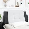 vidaXL Headboard Cushion "Zadar" Black and White 100 cm Faux Leather