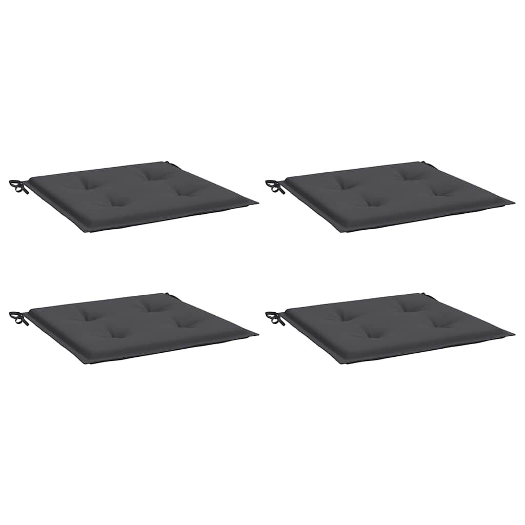 vidaXL Garden Chair Cushions 4 pcs Anthracite 50x50x4 cm Oxford Fabric