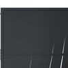 vidaXL Garden Gate Anthracite 105x180 cm Steel Grass Design