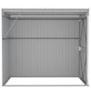 vidaXL Wall-mounted Garden Shed Grey 118x194x178 cm Galvanised Steel