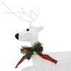 vidaXL Reindeer & Sleigh Christmas Decoration 140 LEDs Outdoor White