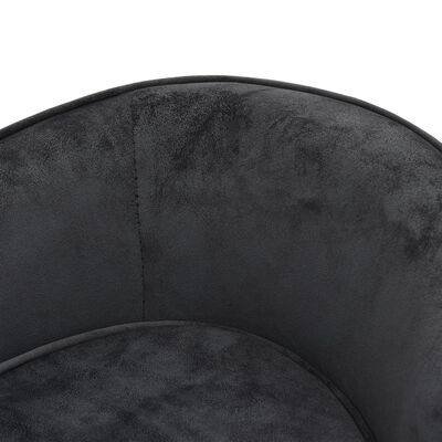 vidaXL Dog Sofa Dark Grey 69x49x40 cm Plush