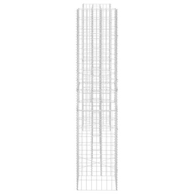 vidaXL H-Shaped Gabion Planter Steel Wire 260x40x180 cm