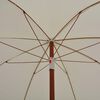 vidaXL Garden Parasol with Steel Pole 240 cm Sand