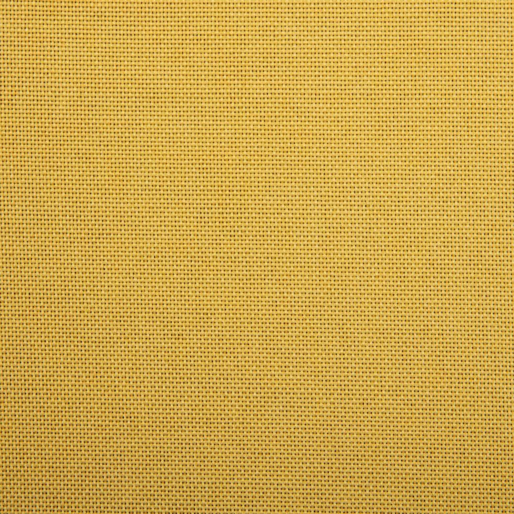 vidaXL Swivel Dining Chair Yellow Fabric