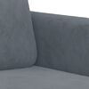 vidaXL Sofa Chair Dark Grey 60 cm Velvet