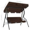 vidaXL Garden Swing Bench Coffee 170x110x153 cm