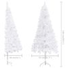 vidaXL Corner Artificial Pre-lit Christmas Tree White 150 cm PVC