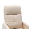 vidaXL Electric Recliner Chair Cream Fabric