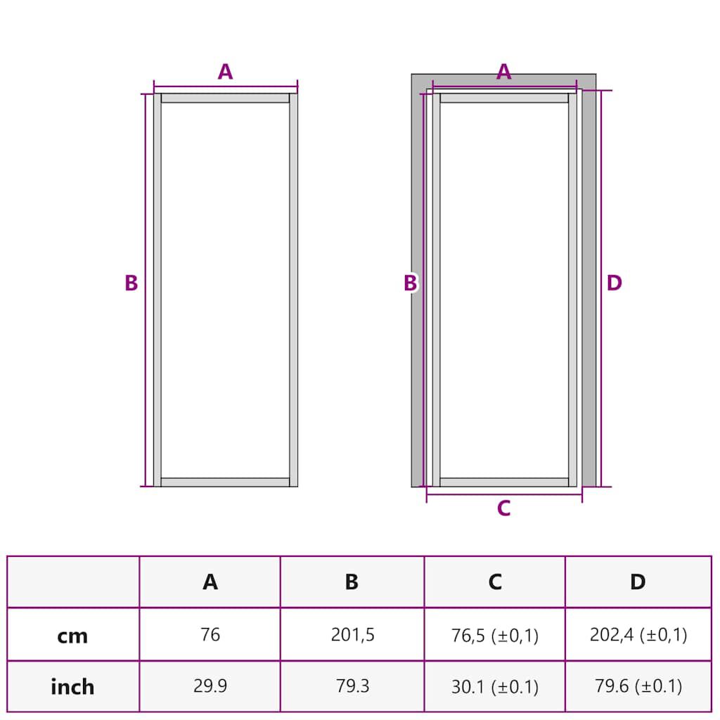 vidaXL Interior Door Black 76x201.5 cm Tempered Glass&Aluminium