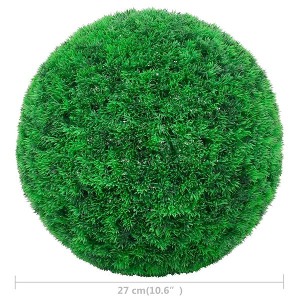 vidaXL Artificial Boxwood Balls 2 pcs 27 cm