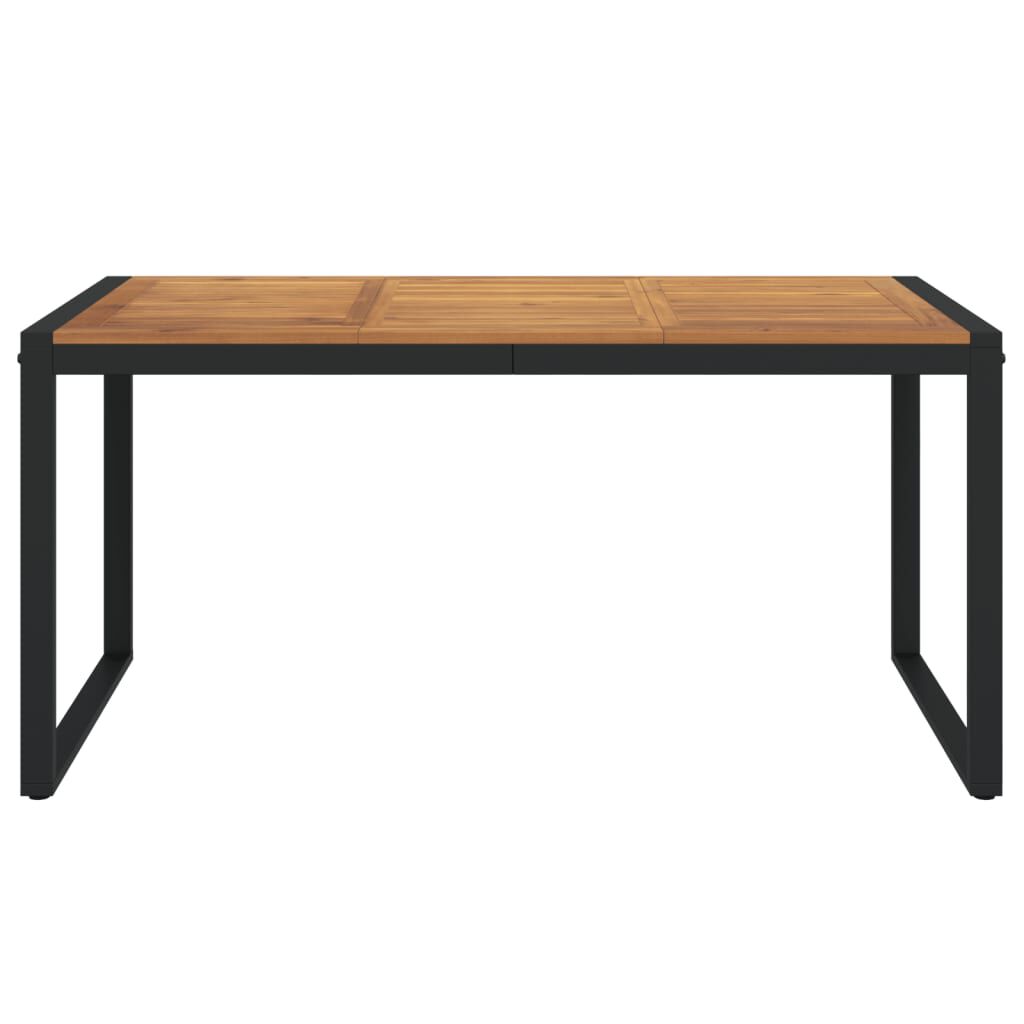 vidaXL Garden Table with U-shaped Legs 160x80x75 cm Solid Wood Acacia