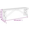 vidaXL Garden Bench 115 cm Solid Wood Fir