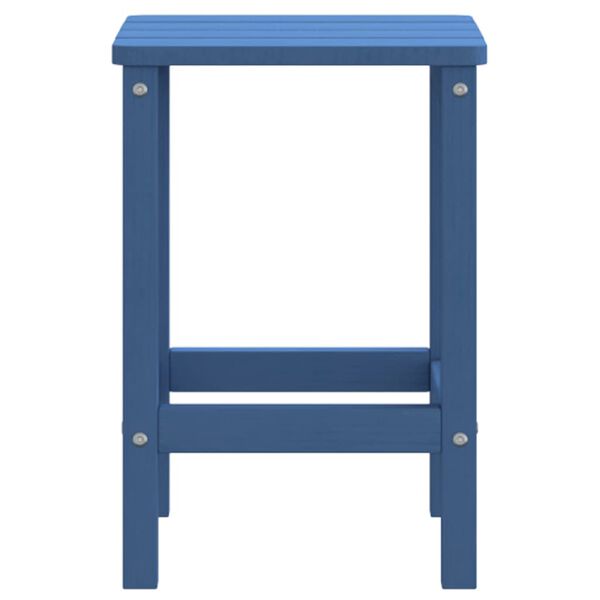 vidaXL Garden Adirondack Table Aqua Blue 38x38x46 cm HDPE
