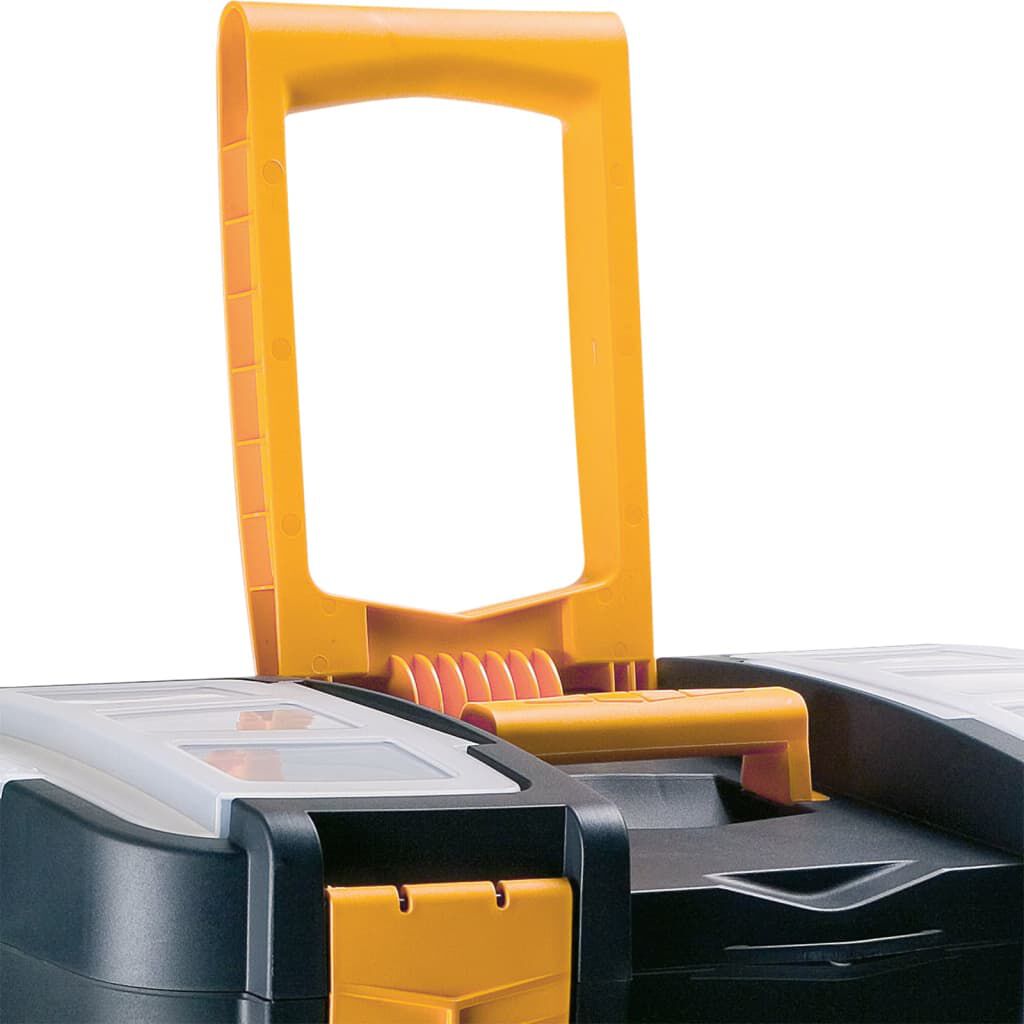 vidaXL Rolling Tool Box 460x280x677 mm PP