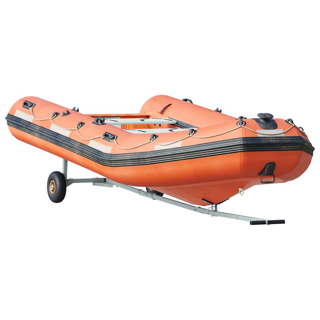 vidaXL Boat Trailer with 2 Wheels, Foldable and Adjustable, 160 kg Steel
