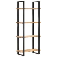 vidaXL 4-Tier Bookcase 80x40x180 cm Rough Mango Wood