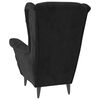 vidaXL Armchair Black Velvet