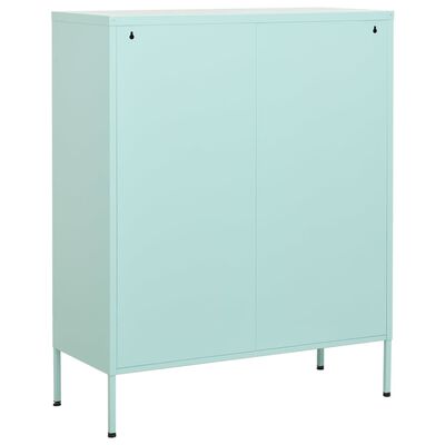 vidaXL Storage Cabinet Mint 80x35x101.5 cm Steel