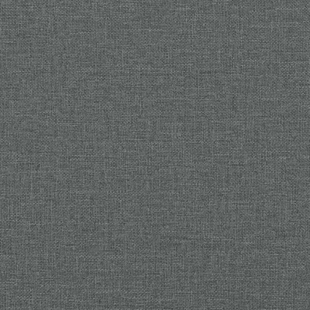 vidaXL 2 Piece Sofa Set with Cushions Dark Grey Fabric