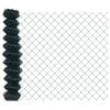 vidaXL Chain Link Fence Green 10 x 1 m Steel