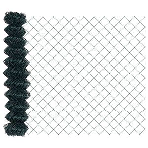 vidaXL Chain Link Fence Green 10 x 1 m Steel