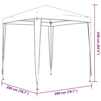 vidaXL Party Tent 2x2 m Blue