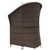 vidaXL 2 Piece Garden Lounge Set with Cushions Brown Poly Rattan