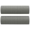 vidaXL 3-Seater Sofa with Pillows&Cushions Dark Grey 210 cm Fabric