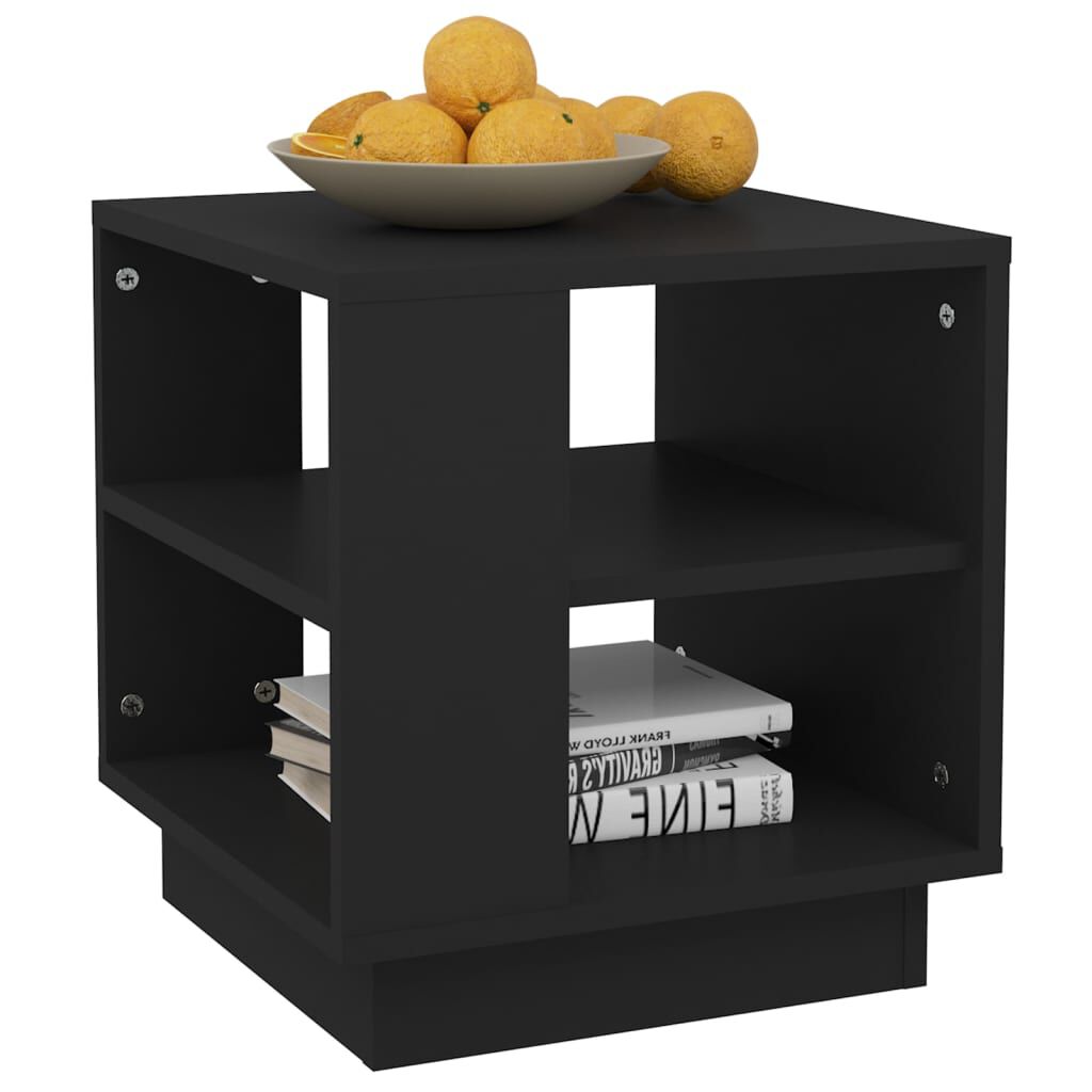 vidaXL Coffee Table Black 40x40x43 cm Engineered Wood
