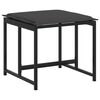 vidaXL 9 Piece Garden Dining Set with Cushions Black Textilene