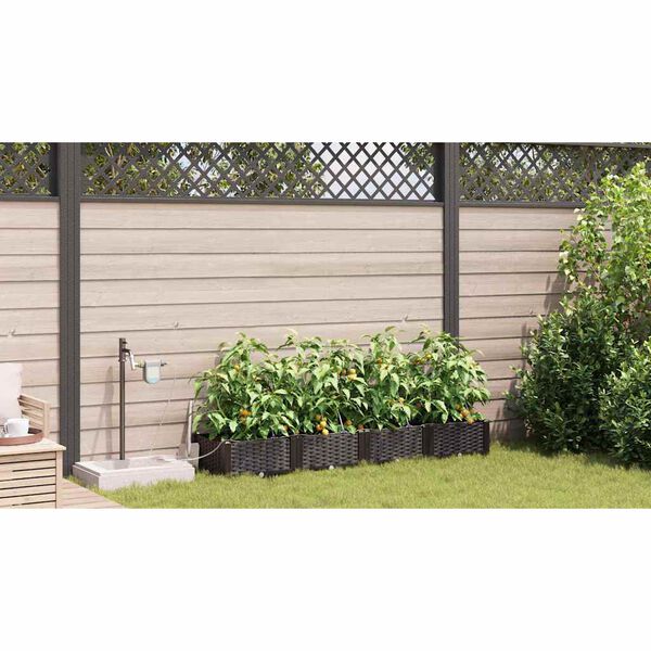 vidaXL Garden Black 80 x 40 x 126 cm Steel