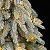 vidaXL Artificial Christmas Tree 300 LEDs & Flocked Snow 180 cm