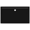 vidaXL Rectangular ABS Shower Base Tray Black 70x120 cm