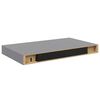 vidaXL Floating Wall Shelves 4 pcs Grey 40x23x3.8 cm MDF