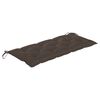 vidaXL Folding Garden Bench with Cushion 118 cm Bamboo