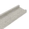 vidaXL Wall Shelves 4 pcs Concrete Grey 100x9x3 cm