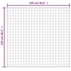 vidaXL Weighted Blanket Grey 220x230 cm King 15 kg Fabric