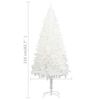 vidaXL Artificial Pre-lit Christmas Tree White 210 cm