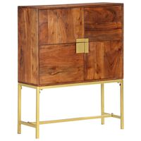 vidaXL Highboard 80x30x100 cm Solid Acacia Wood